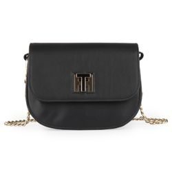 Dámská kožená crossbody kabelka TH Twist AW0AW05714 TOMMY HILFIGER, DÁMSKÁ KOŽENÁ CROSSBODY KABELKA TH TWIST AW0AW05714 - CROSSBODY KABELKY