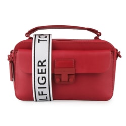Dámská kožená crossbody kabelka Fashion Hardware AW0AW05833 TOMMY HILFIGER, DÁMSKÁ KOŽENÁ CROSSBODY KABELKA FASHION HARDWARE AW0AW05833 - CROSSBODY KABELKY