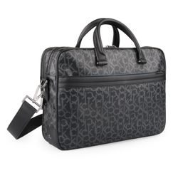 Pánska taška cez rameno zo syntetickej kože Greg Mono E Laptop K50K502826 CALVIN KLEIN, PÁNSKA TAŠKA CEZ RAMENO ZO SYNTETICKEJ KOŽE GREG MONO E LAPTOP K50K502826 - NA NOTEBOOK