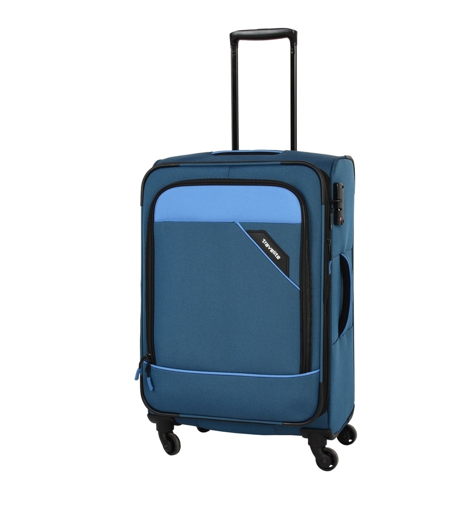 Obrázok Travelite Cestovní kufr Derby 4w M Blue 87548-20 69/79 l