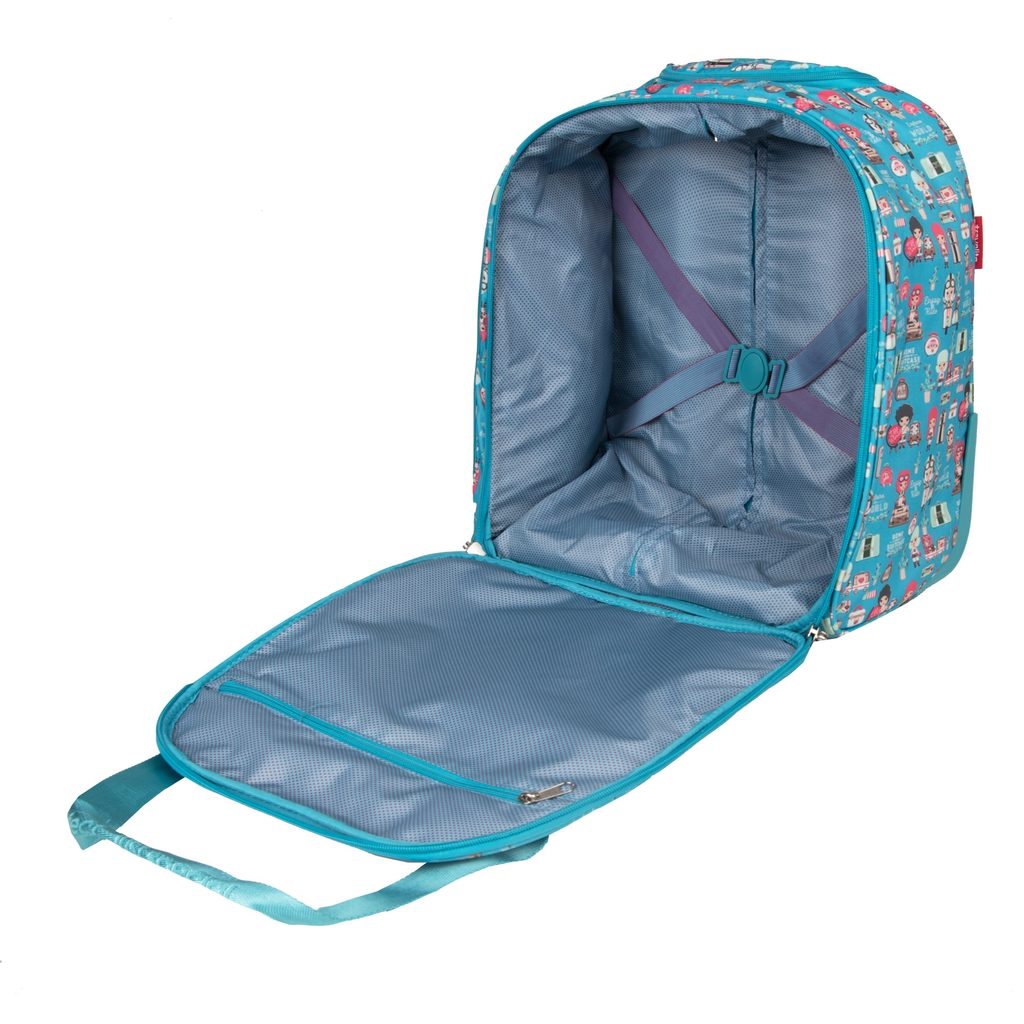 Obrázok Travelite Textilní kabinový kufr Lil' Ledy 2w S underseater Turquoise 35 l